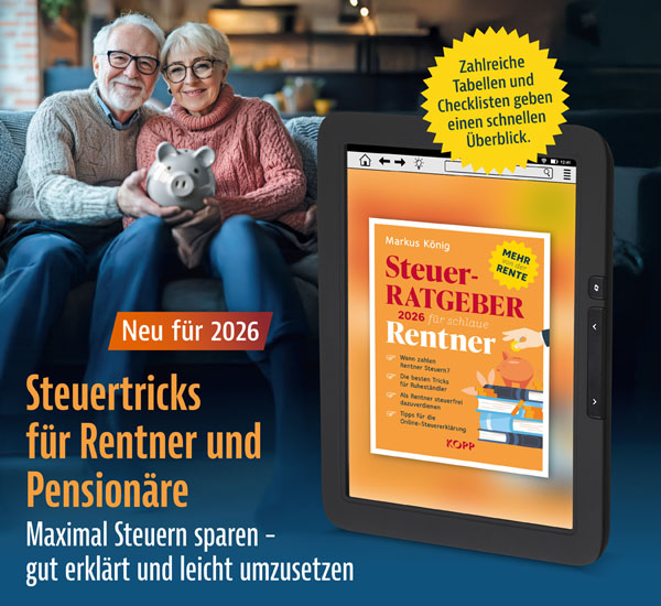 Steuerratgeber 2026 f�r schlaue Rentner