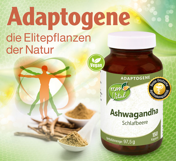 Kopp Vital   Adaptogen Ashwagandha (Schlafbeere) Kapseln