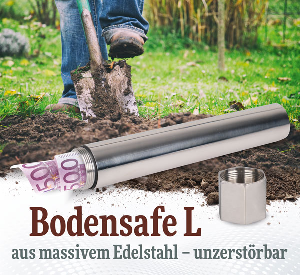 Bodensafe L aus massivem Edelstahl - unzerstrbar