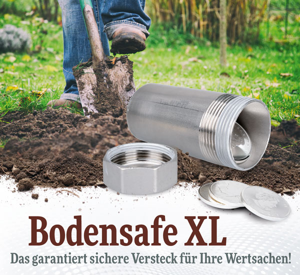 Bodensafe XL aus massivem Edelstahl - unzerstrbar - Wie neu