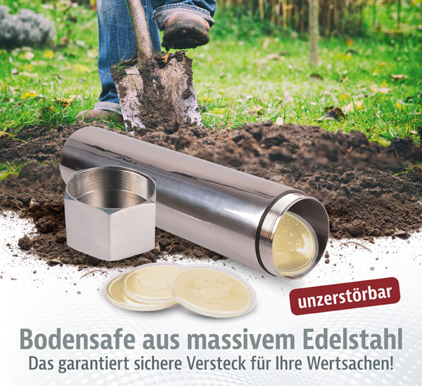 Bodensafe aus Edelstahl - unzerstrbar