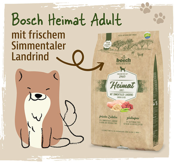 Bosch Heimat Adult mit frischem Simmentaler-Landrind