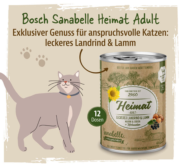 12er-Pack Bosch Heimat Sanabelle Adult Landrind & Lamm