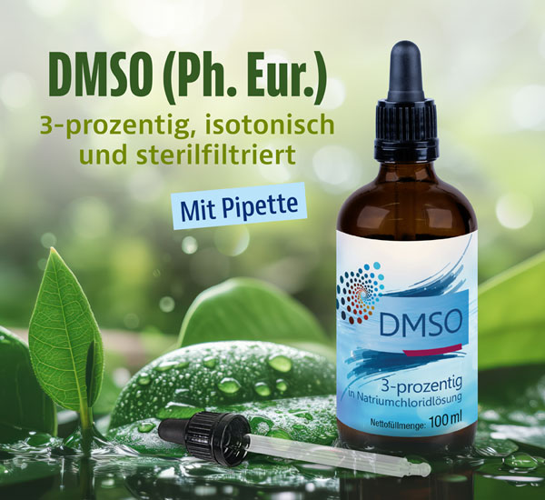 DMSO 3-prozentig in Natriumchloridlsung 100 ml / 99,9% rein / Ph. Eur. / Pipettenflasche