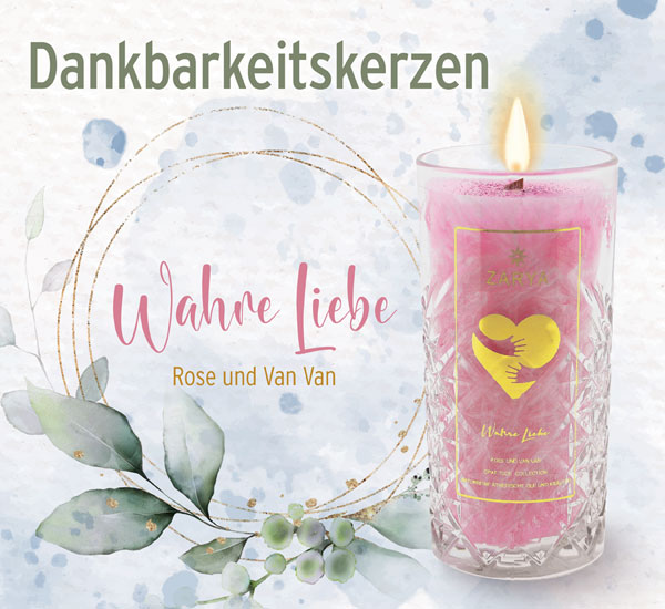 Dankbarkeitskerze Wahre Liebe