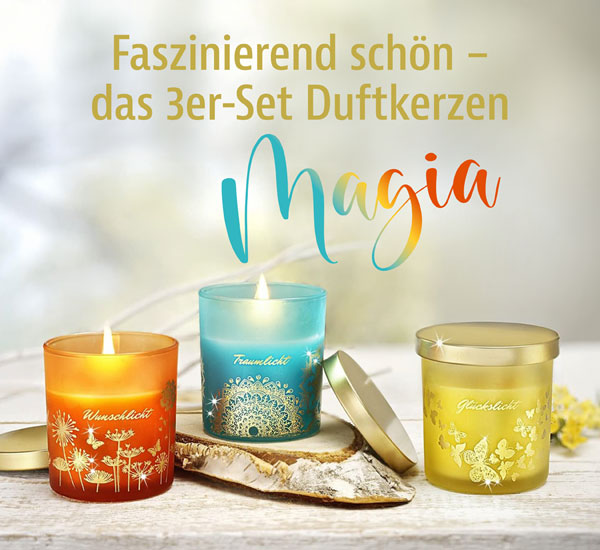 3er-Set Duftkerzen Magia