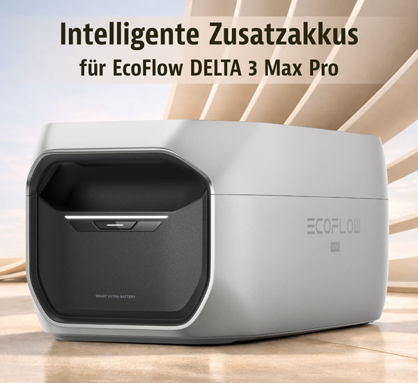 EcoFlow DELTA 3 Max Plus Zusatzakku 2048 Wh