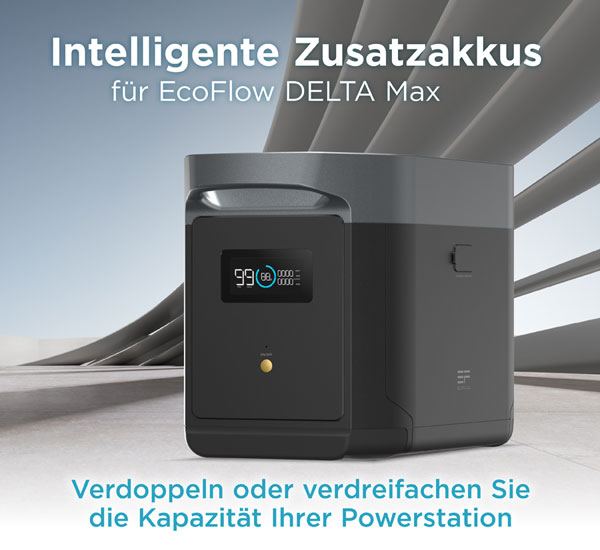 EcoFlow DELTA Max Zusatzakku 2016 Wh