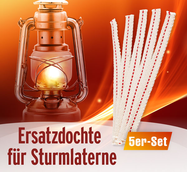 Ersatzdochte fr Sturmlaterne 5er-Set