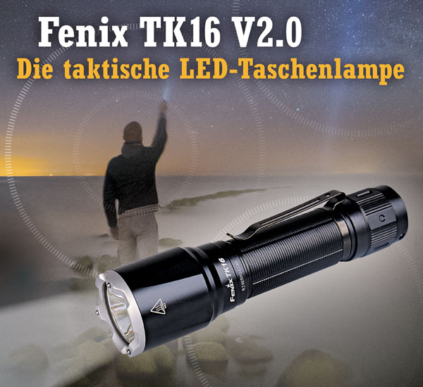 Fenix TK16 V2.0 LED-Taschenlampe inkl. Akku