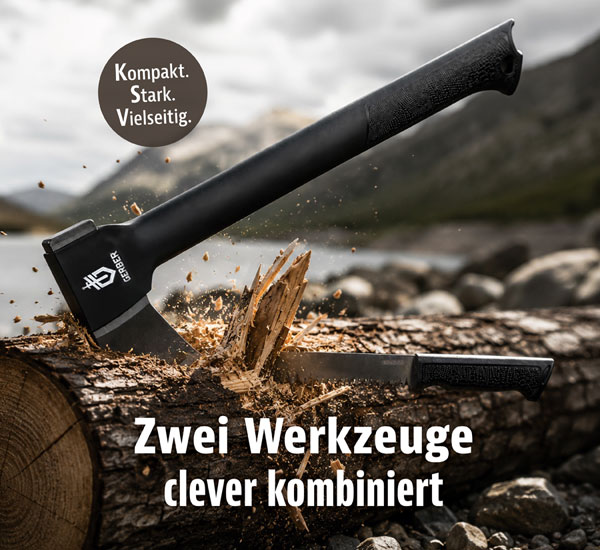 Gerber Outdooraxt und S�ge Gator Axe Combo II