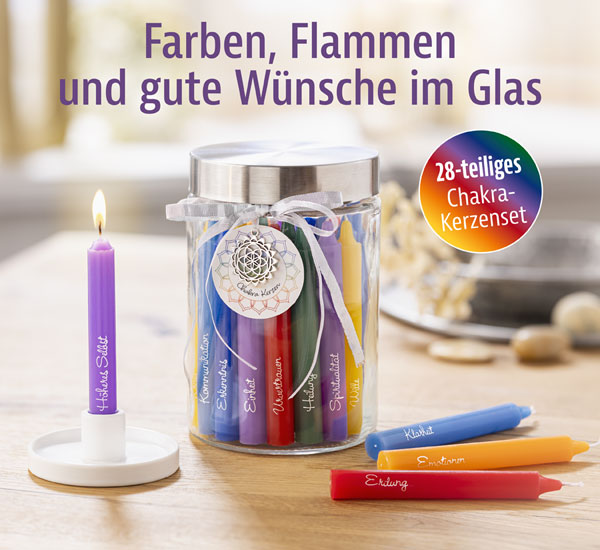 Geschenkset Chakra-Kerzen