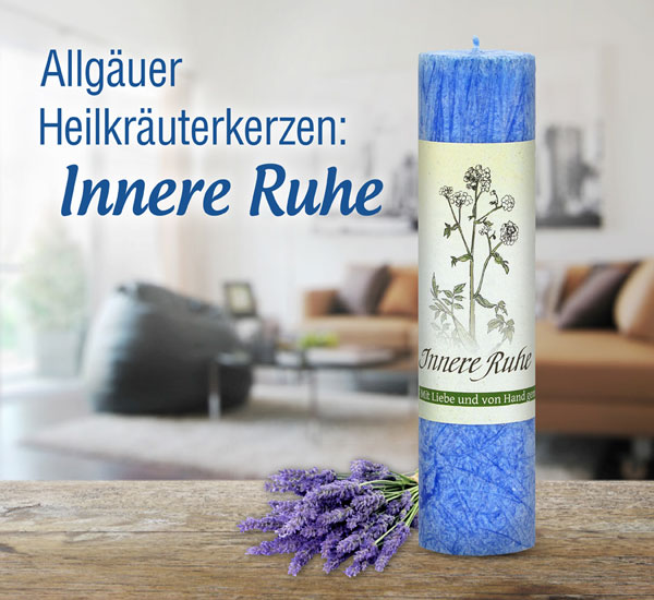 Allguer Heilkruter-Kerze Innere Ruhe