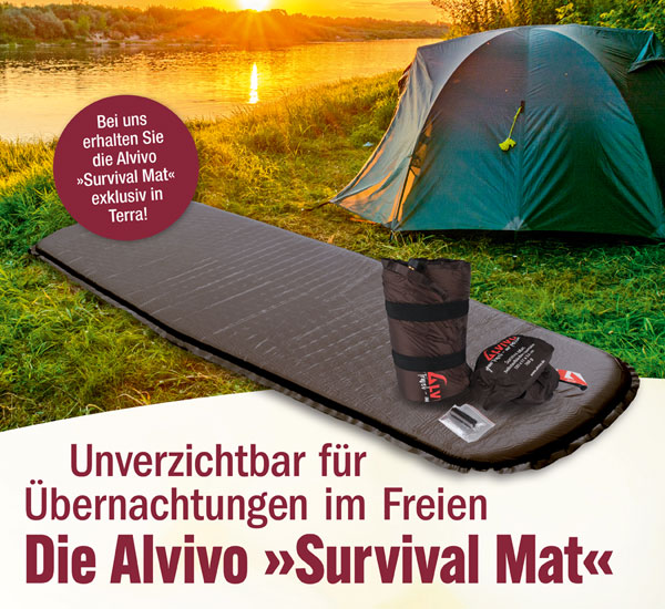 Isomatte Alvivo Survival Mat inkl. Packsack