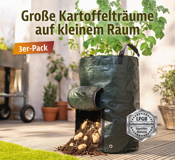 3er-Pack Kartoffelpflanztasche