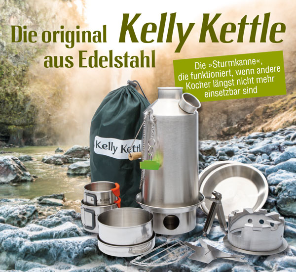 Kelly Kettle Base Camp Set Edelstahl