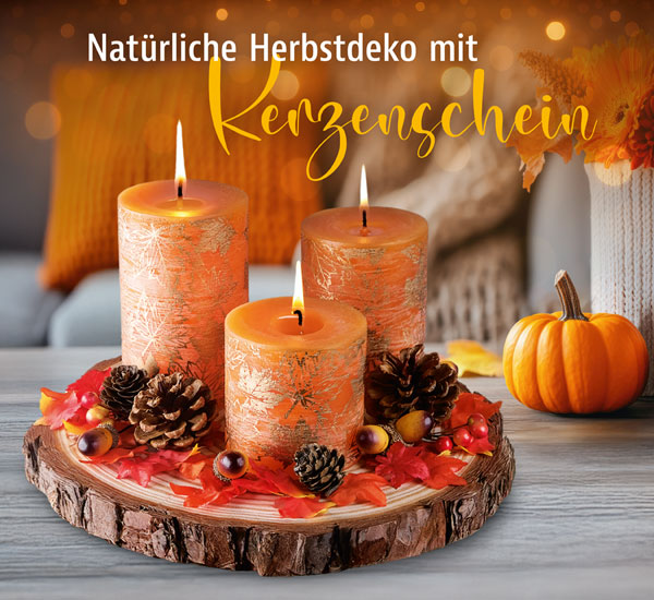 Kerzenset Herbststimmung