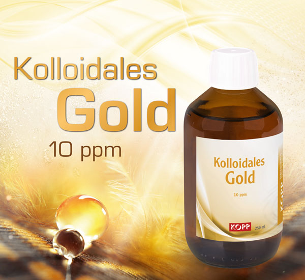 Kolloidales Gold Konzentration 10 ppm