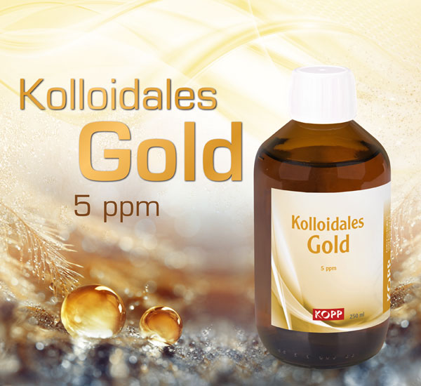 Kolloidales Gold - Konzentration 5 ppm