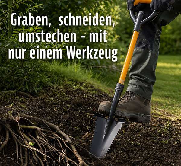 Kopp All-in-One-Wurzelspaten mit S�gez�hnen
