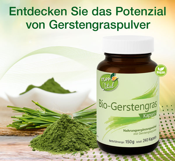 Kopp Vital � Bio-Gerstengras / 500 mg / 240 Kapseln