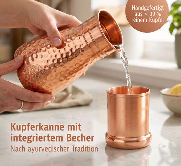 Kupferkanne �Blume des Lebens�