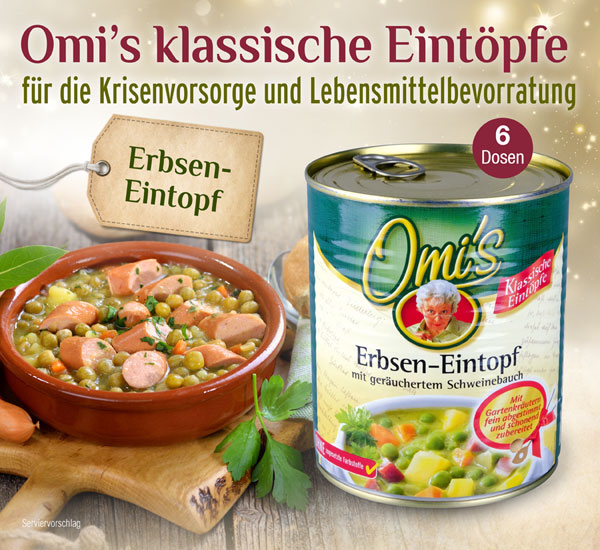 Omis klassischer Erbsen-Eintopf