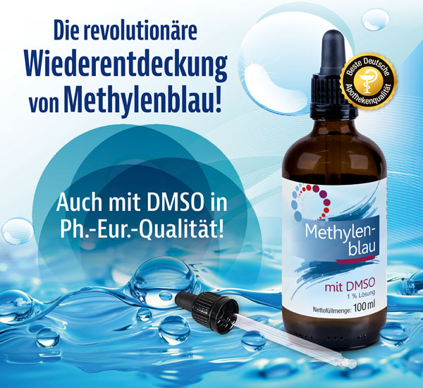 Methylenblau mit DMSO  / mindestens 99,8 % rein / frei von Schwermetallen