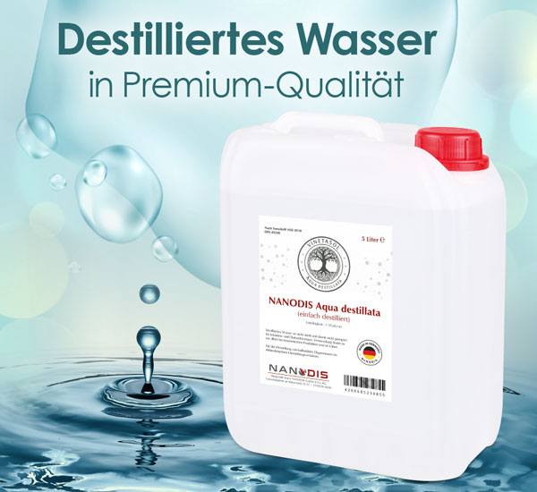 Nanodis Aqua destillata 5 l-Kanister