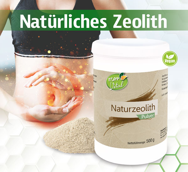 Kopp Vital  Naturzeolith Pulver - 500 g - 86 % Klinoptilolith - Krnung: 0,05 mm. Hchste Qualitt, 100 % natrlich