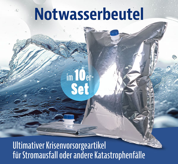 10er-Pack Notwasserbeutel  20 Liter