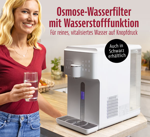 Osmose-Wasserfilter mit Wasserstofffunktion