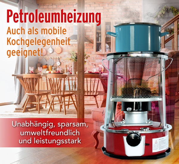 Petroleumheizung mit Lschautomatik - Funktional