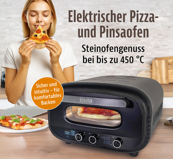 UNOLD Pizza- und Pinsaofen Don Alfredo
