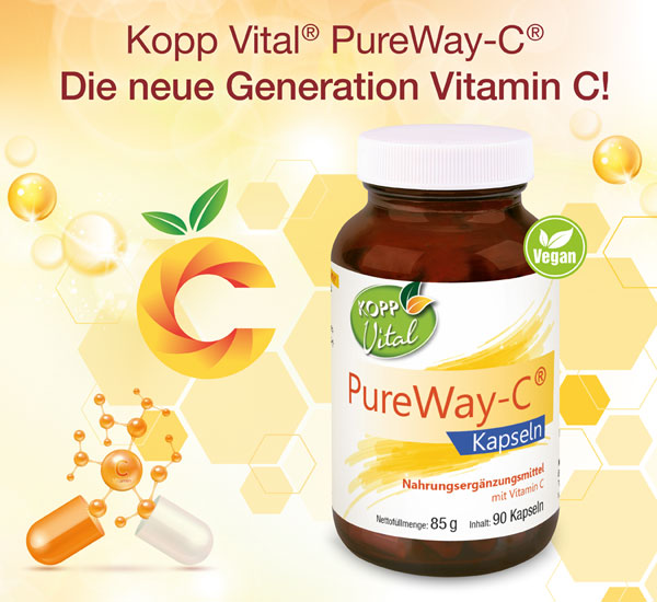 Kopp Vital   PureWay-C   Kapseln / 750 mg Vitamin C / Hochdosiert / Schnelle Resorption / Vegan