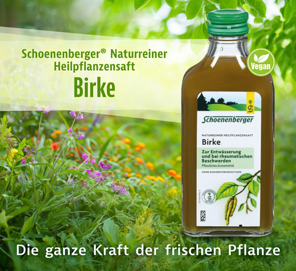 Schoenenberger   Naturreiner Heilpflanzensaft Birke