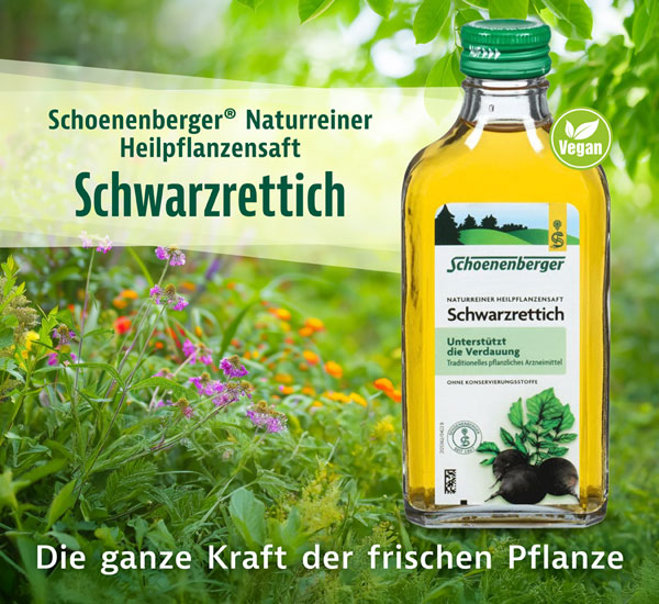 Schoenenberger Naturreiner Heilpflanzensaft - Schwarzrettich