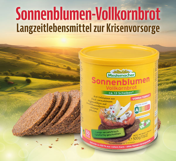 Sonnenblumen Vollkorn Dosenbrot