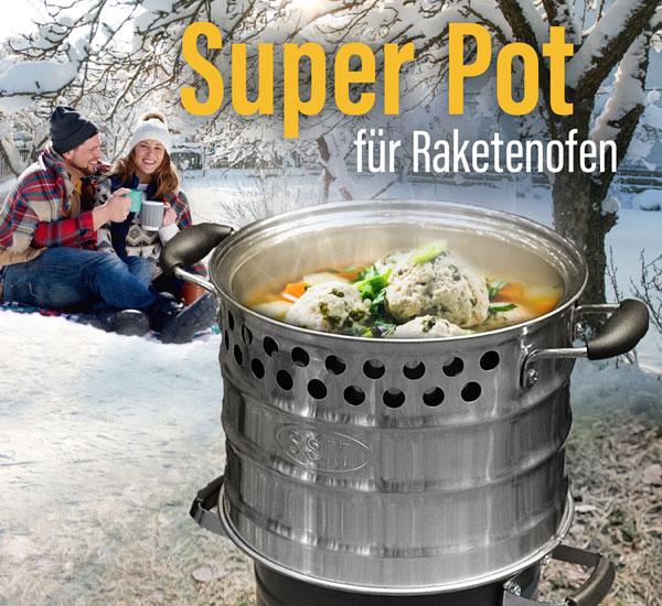 Super Pot fr Raketenofen - Wie neu