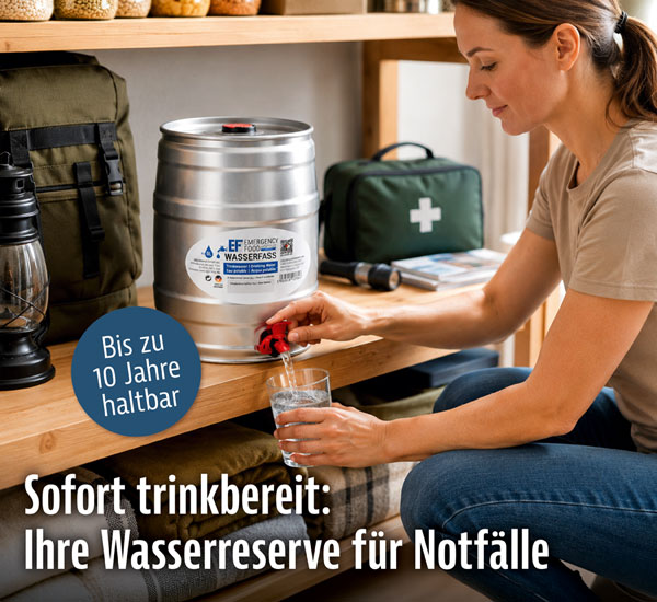 Trinkwasser-Reservefass 5 l f�r Krisenvorsorge