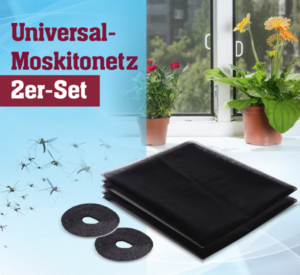 Universal-Moskitonetz 2er-Set