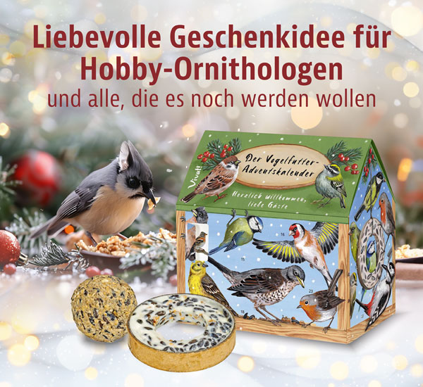 Der Vogelfutter-Adventskalender »Herzlich willkommen, liebe Gäste«  