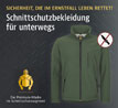 Schnittschutzjacke Oldenburg - Oliv_small_zusatz