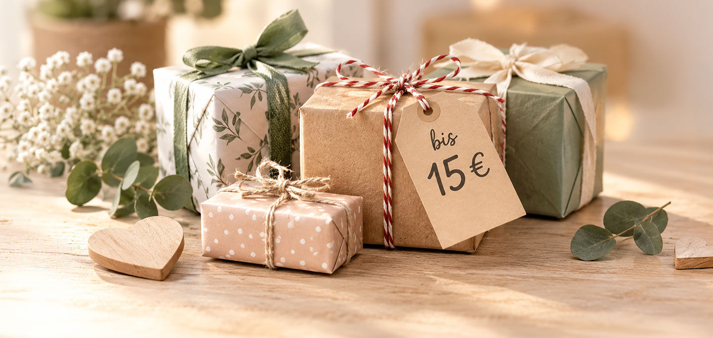 Kleine Geschenke bis 15 Euro