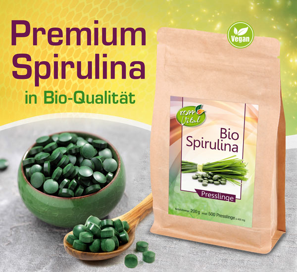 Kopp Vital ®  Bio-Spirulina Presslinge - vegan